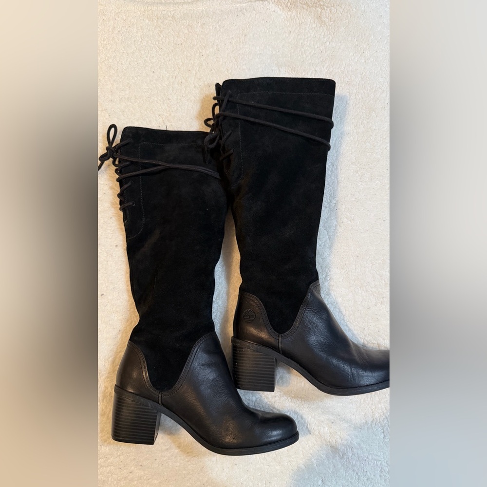 Timberland Women's Black Lace-Up Boots